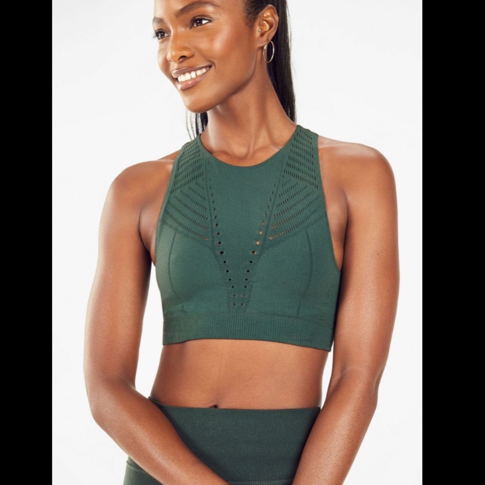 Darda Sculptknit Bra in Olive Green A8